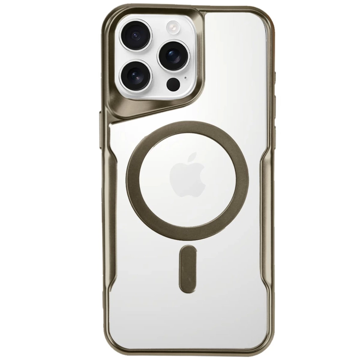 İphone 16 Pro Max Kılıf Boyi Magsafe Silikon Kapak - Çöl Titanyum