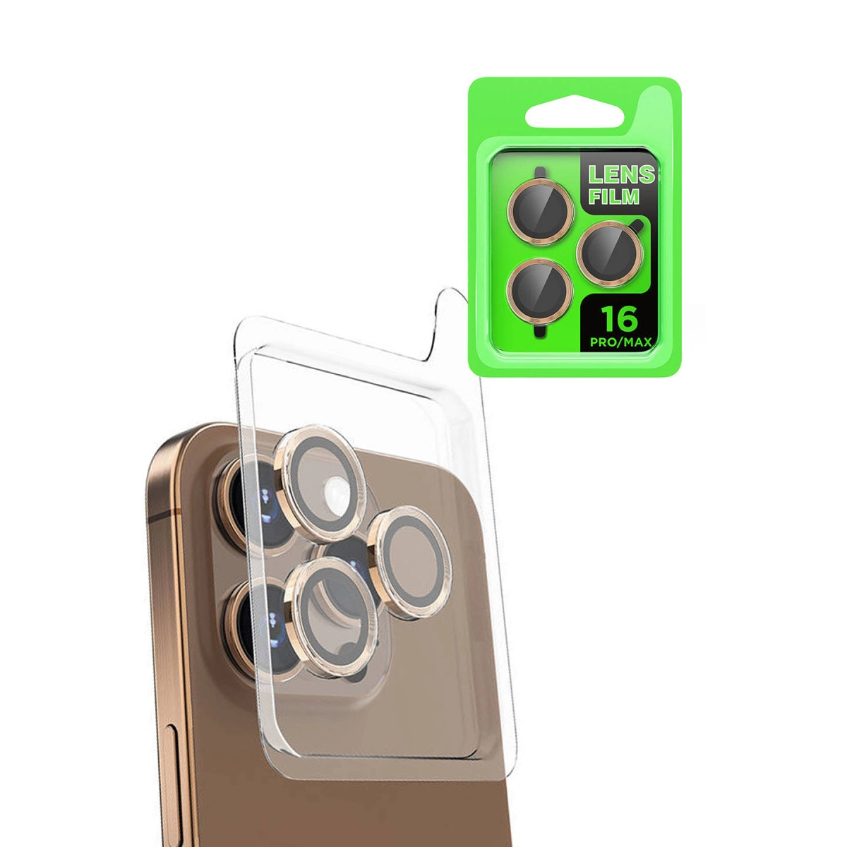 İphone 16 Pro Raze Metal Kamera Lens - Desert