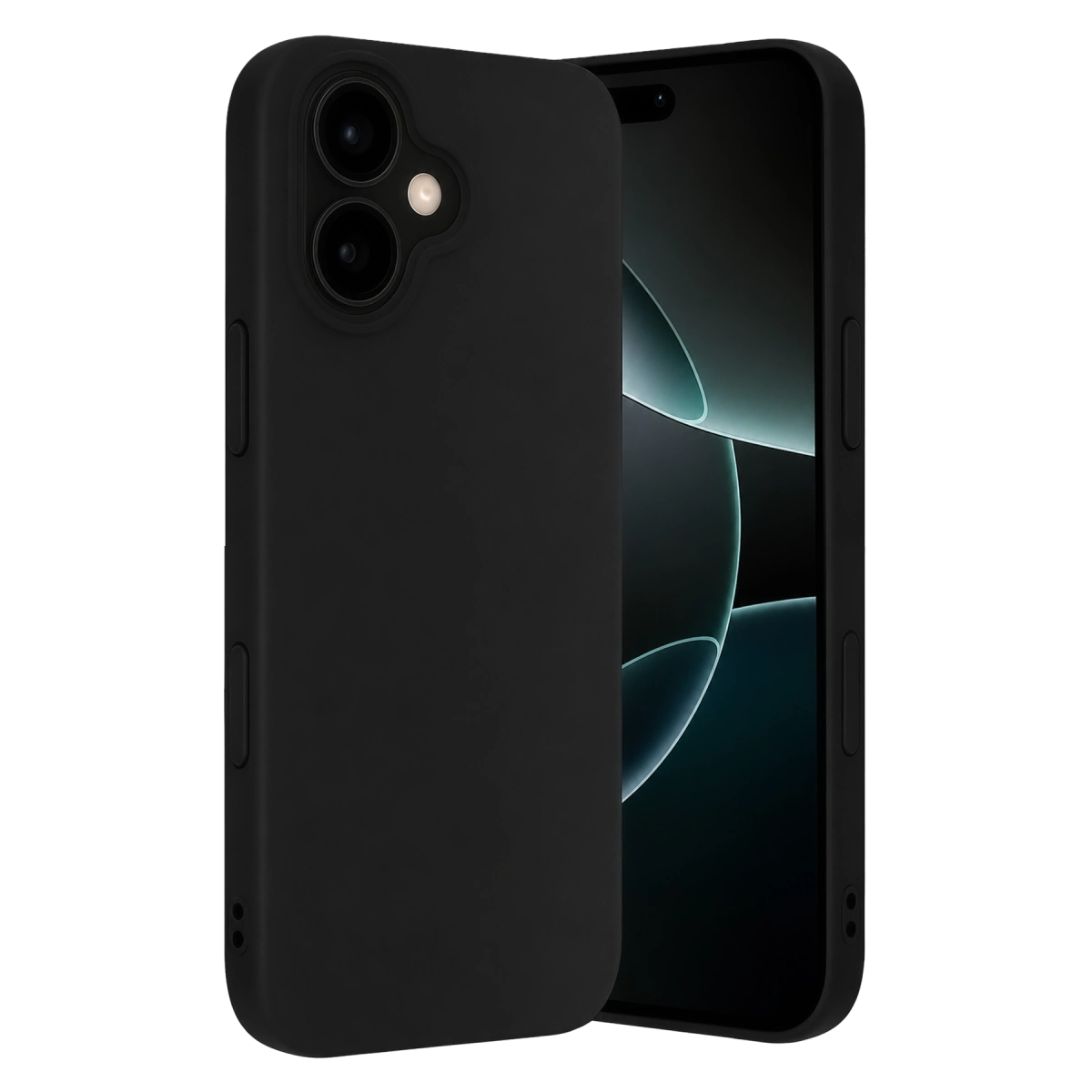 İphone 17 Nano İçi Kadife Silikon - Siyah