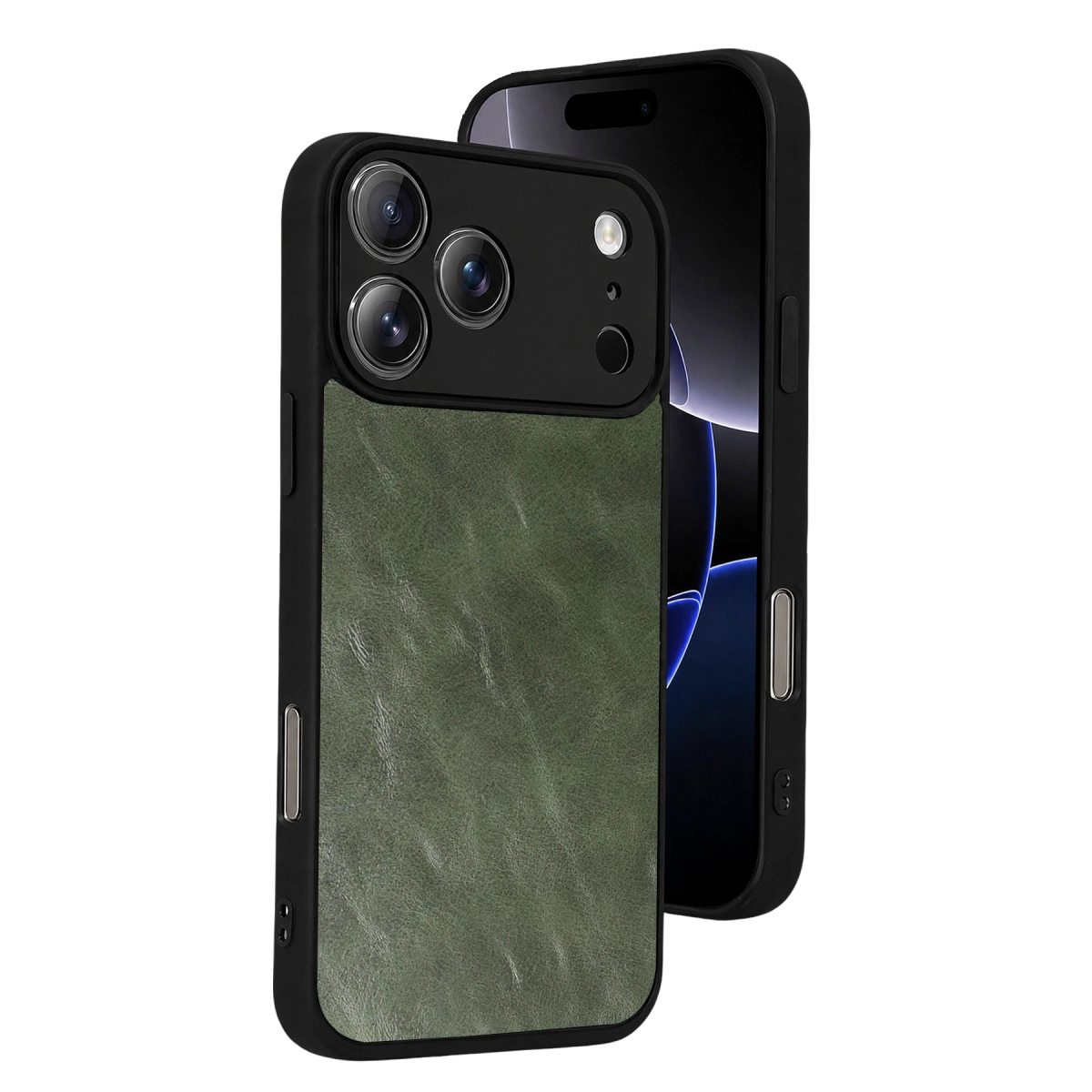 İphone 17 Pro Aras Deri Kapak - Yeşil