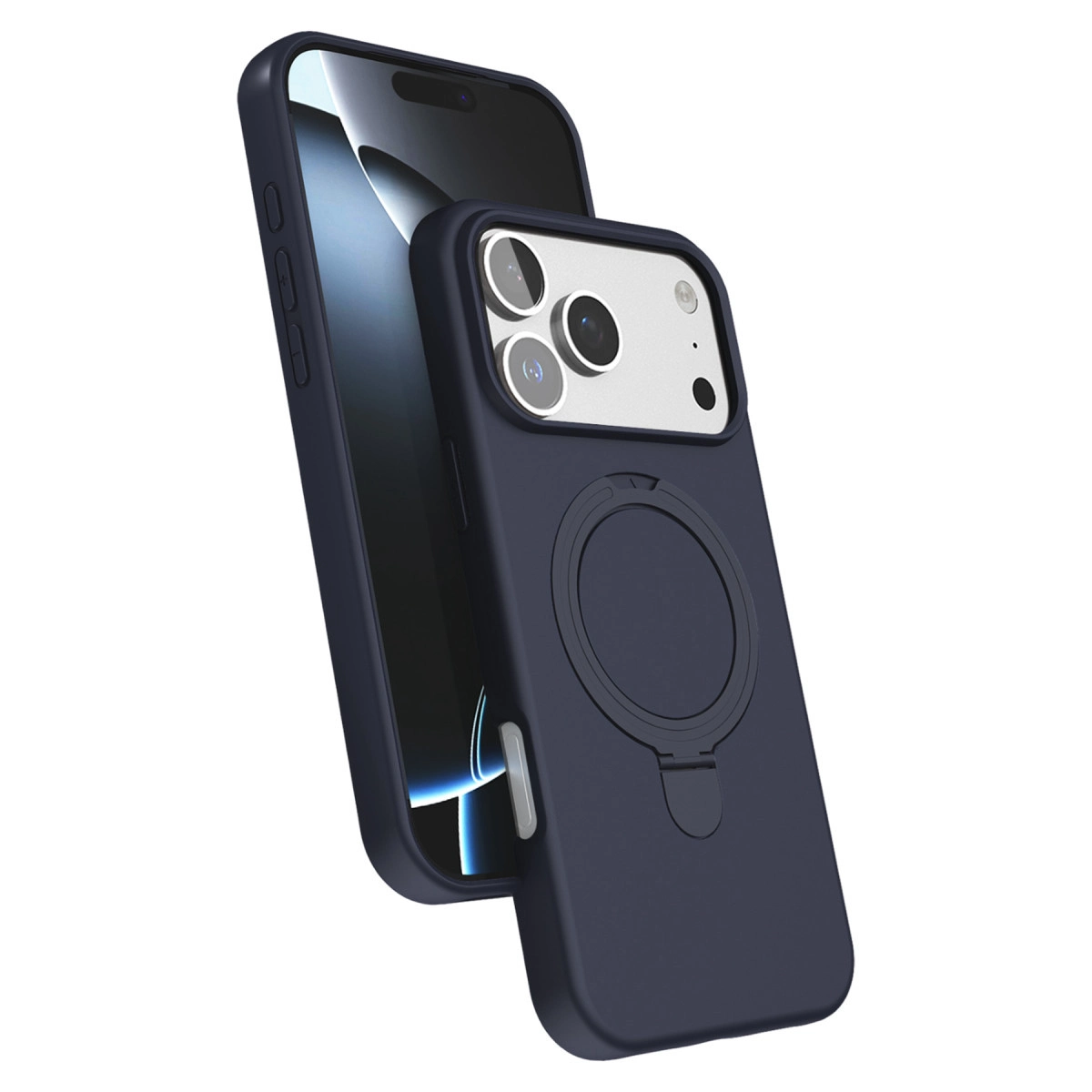 İphone 17 Pro Max Regal Magsafe Standlı Kapak - Lacivert