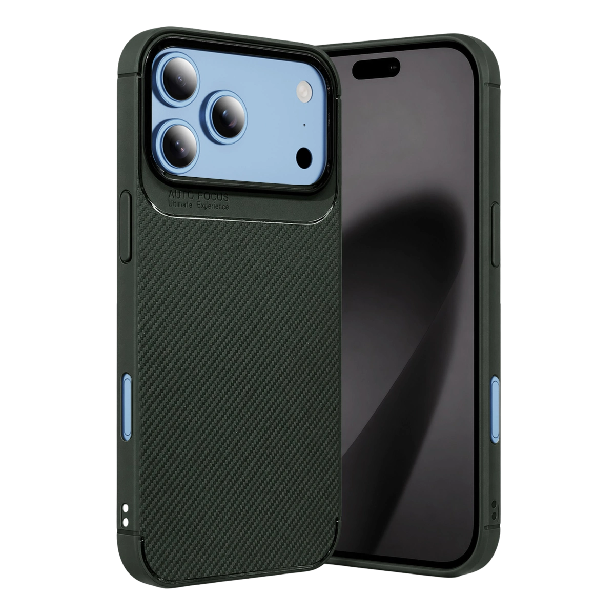 İphone 18 Pro Auto Focus Karbon Kapak - Yeşil