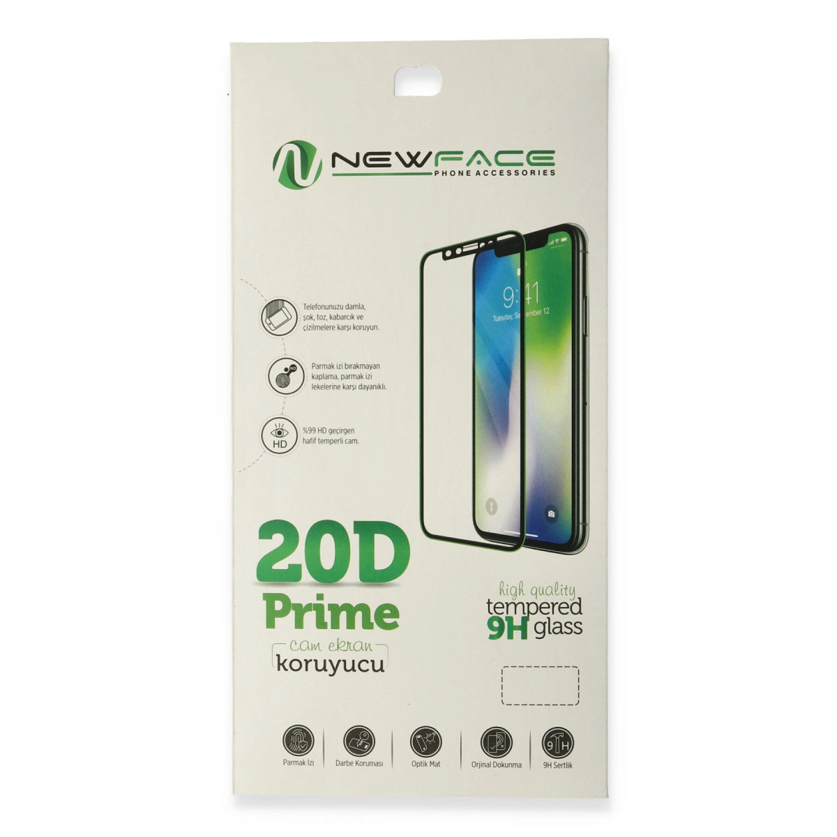 İphone 6 20d Premium Cam Ekran Koruyucu - Beyaz