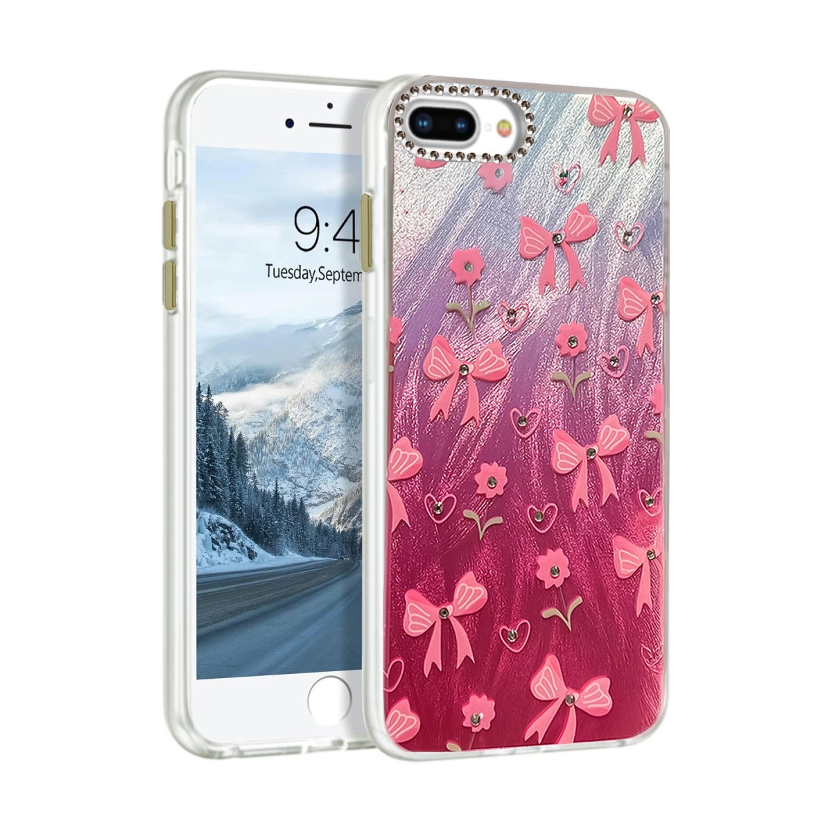İphone 7 Plus Kılıf Blade Aynalı Desenli Kapak - Desen 3