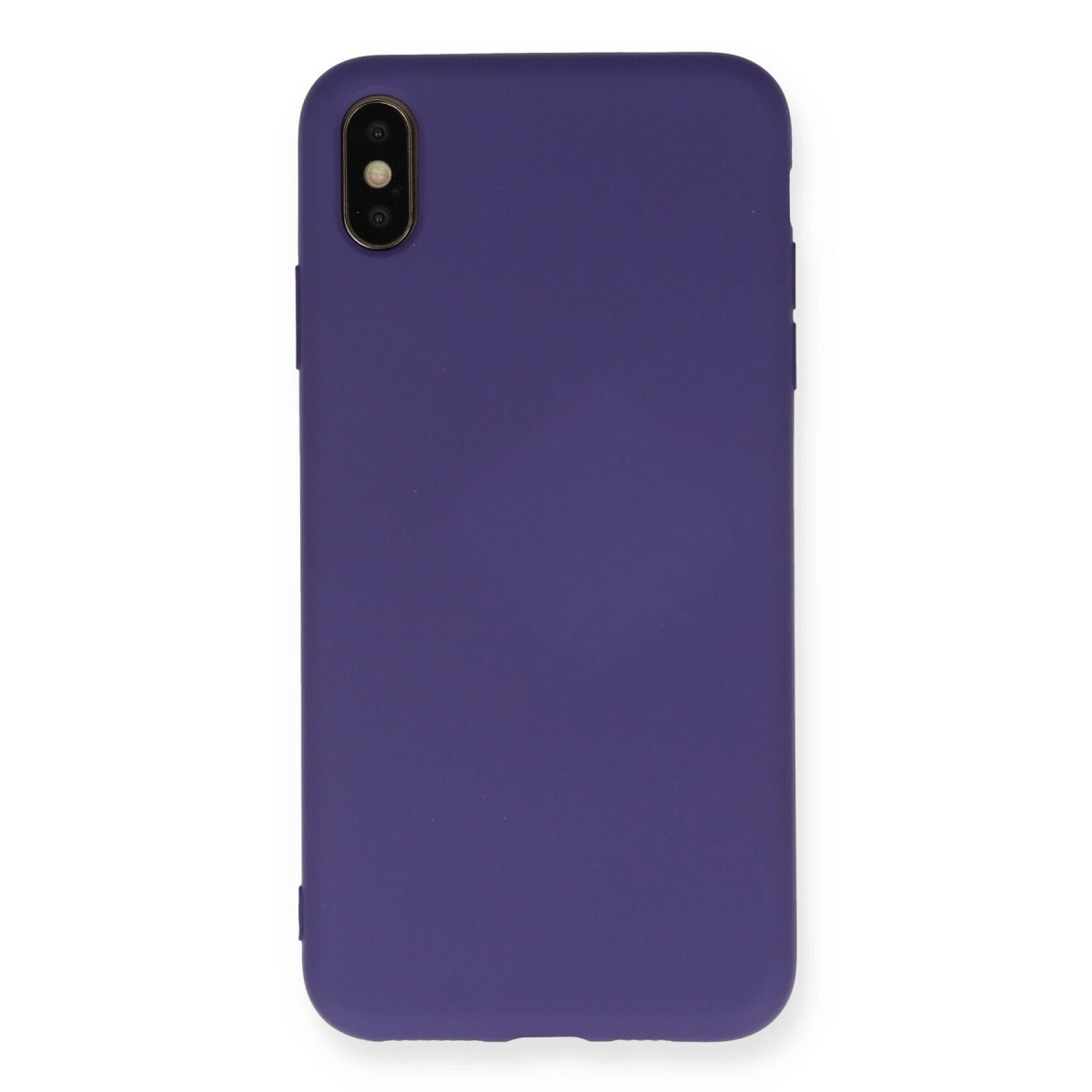 İphone Xs Max Kılıf Nano İçi Kadife Silikon - Mor