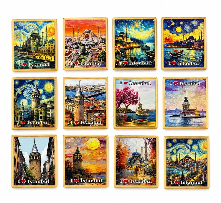 İstanbul Temalı Buzdolapı Süsü Magnet