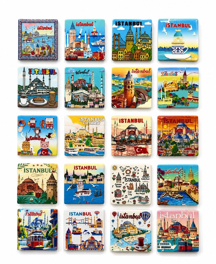 İstanbul Temalı Buzdolapı Süsü Magnet
