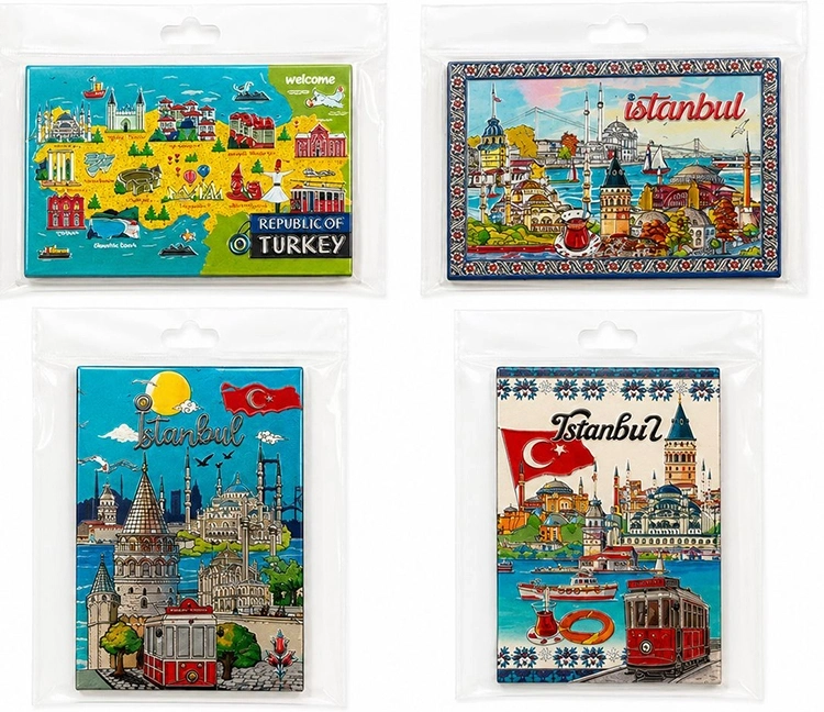 İstanbul Temalı Silikon Buzdolapı Süsü Magnet