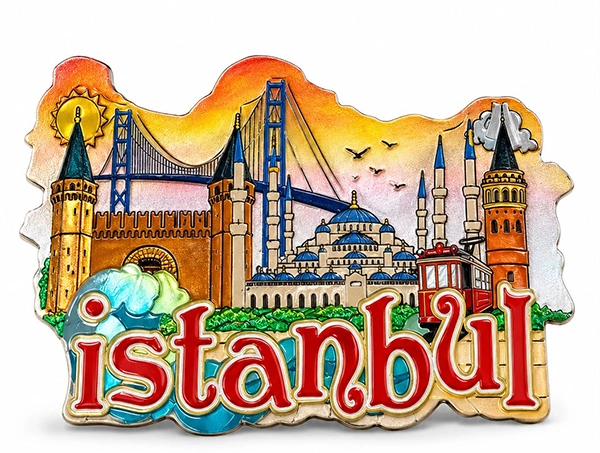 İstanbul Temalı Silikon Buzdolapı Süsü Magnet