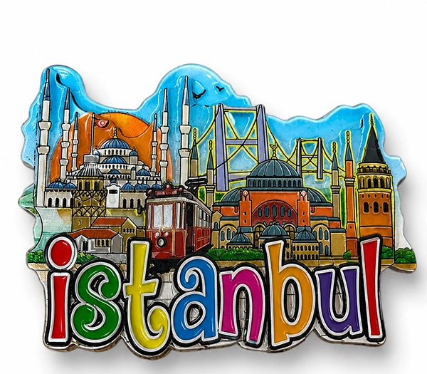 İstanbul Temalı Silikon Buzdolapı Süsü Magnet