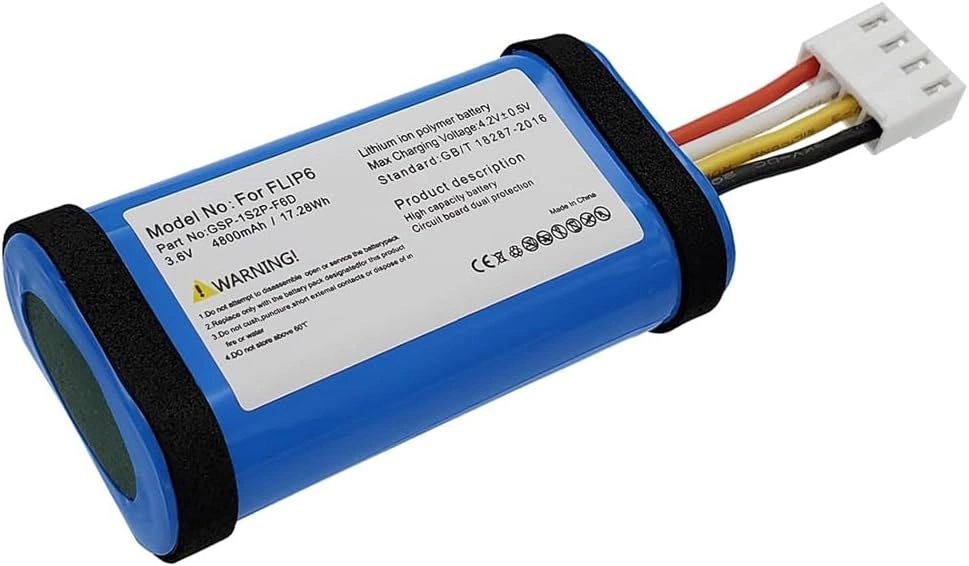 Jbl Flip 6 Uyumlu 3.7v 4800 Mah Soketli Batarya