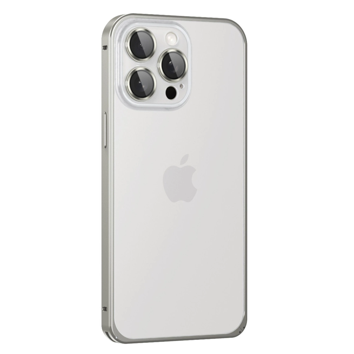 Joko  İphone 15 Pro Max Metal Bumper Mat Kapak - Gri