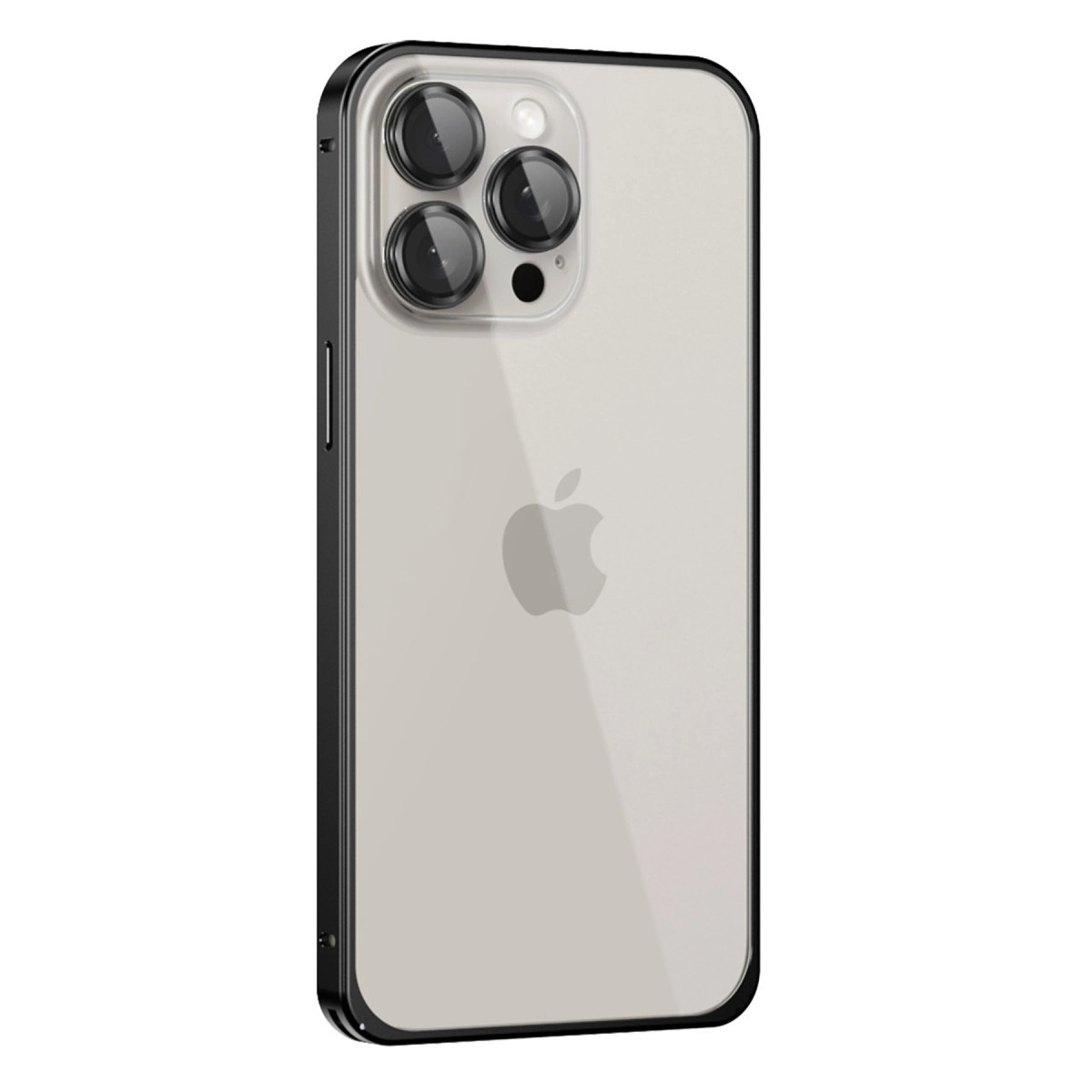 Joko  İphone 15 Pro Max Metal Bumper Mat Kapak - Siyah