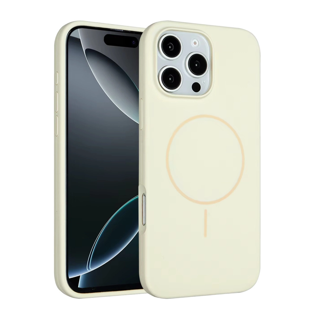Joko  İphone 16 Pro Max Kılıf Jully Magsafe Kapak - Bej