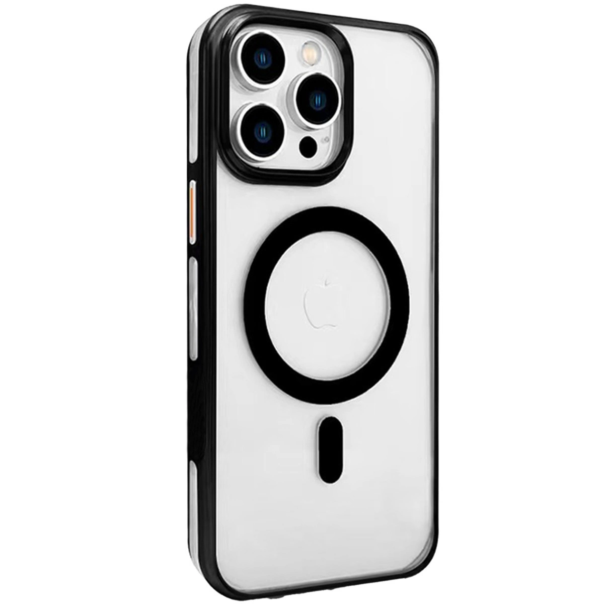Joko  İphone 15 Pro Gleam Pc Sert Magsafe Kılıf - Şeffaf-siyah