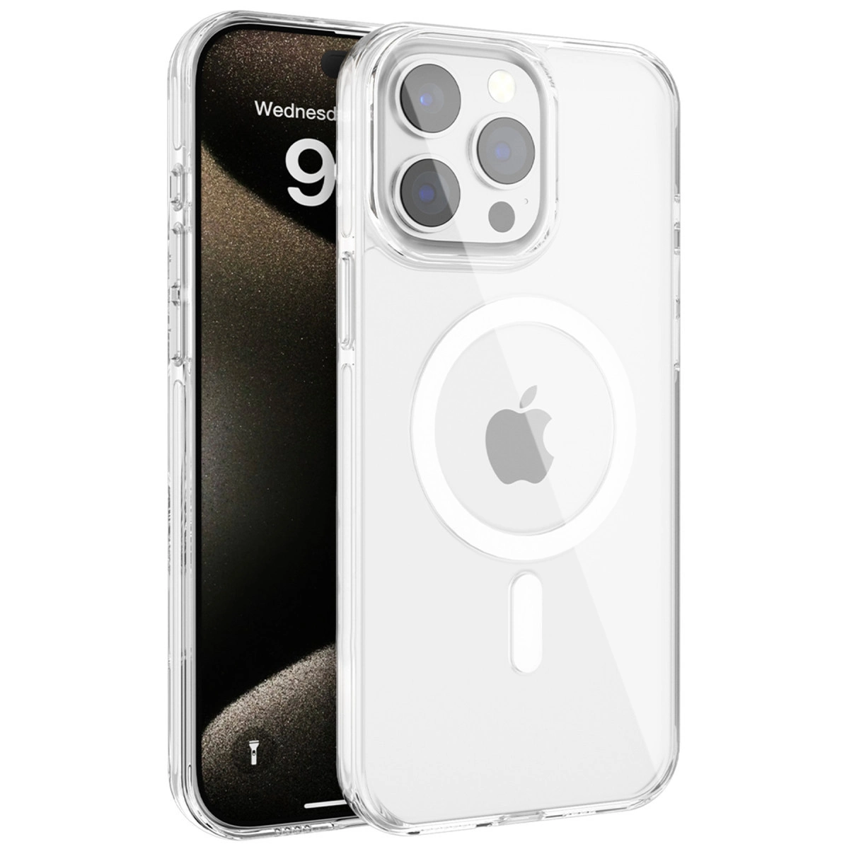 Joko  İphone 15 Pro Max Gleam Pc Sert Magsafe Kılıf - Şeffaf