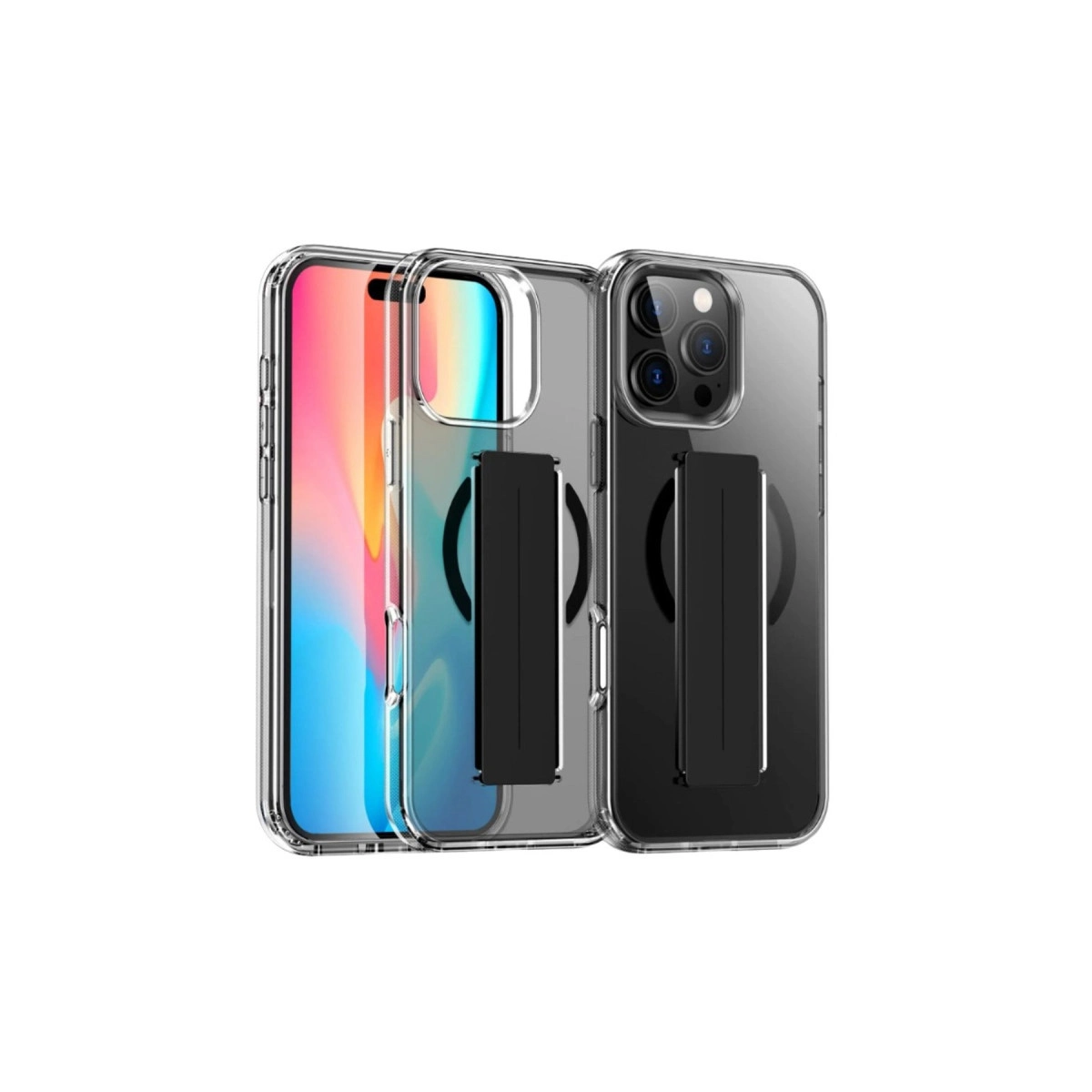 Joko  İphone 16 Pro Kılıf Alfa Magsafe Standlı Kapak - Siyah