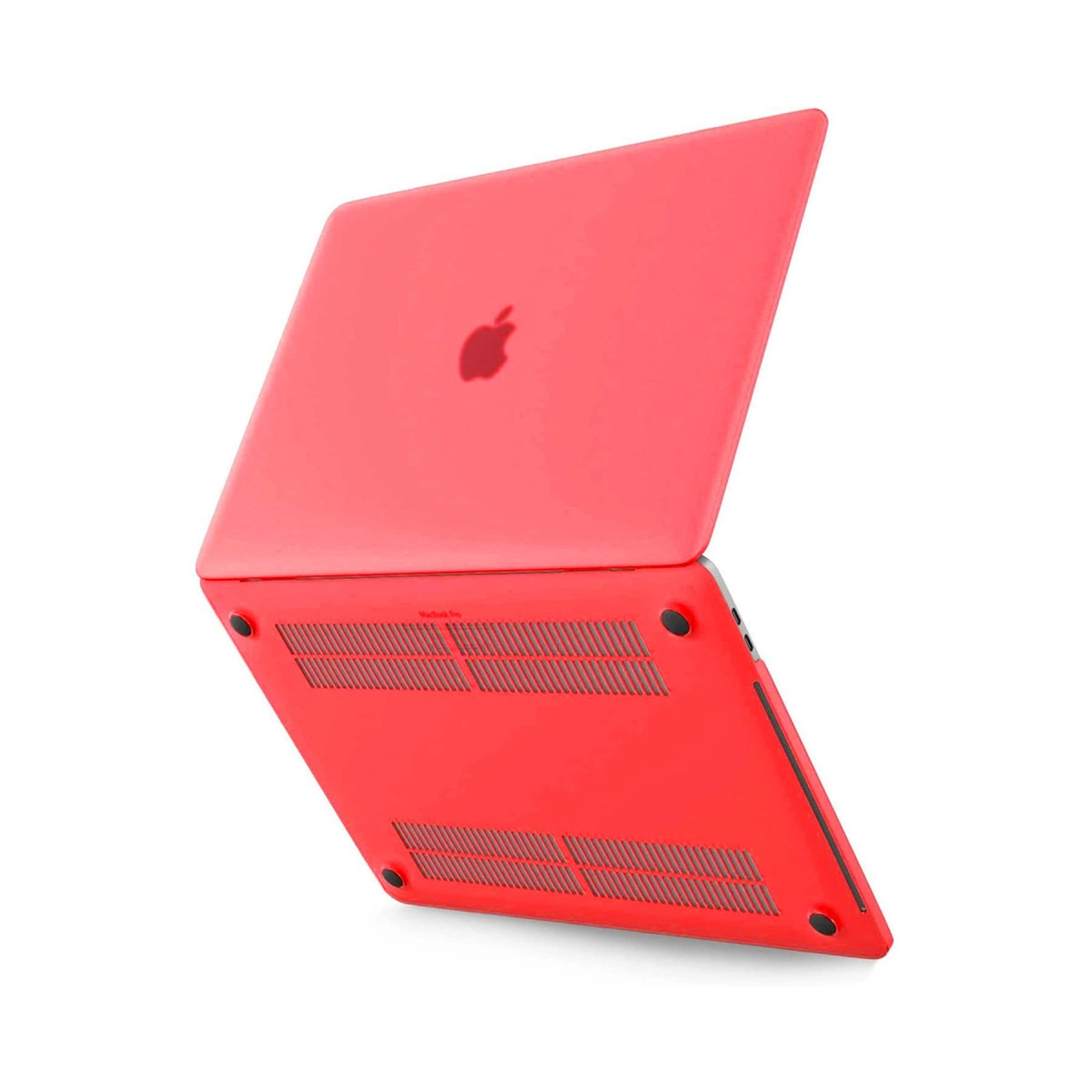 Macbook Pro 13 2021 Macbook Buzlu Kapak - Kırmızı
