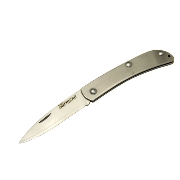 Metal Yerli Akarsu 15,5 Cm Kamp / Outdoor Çakı  - Yarı Otomatik