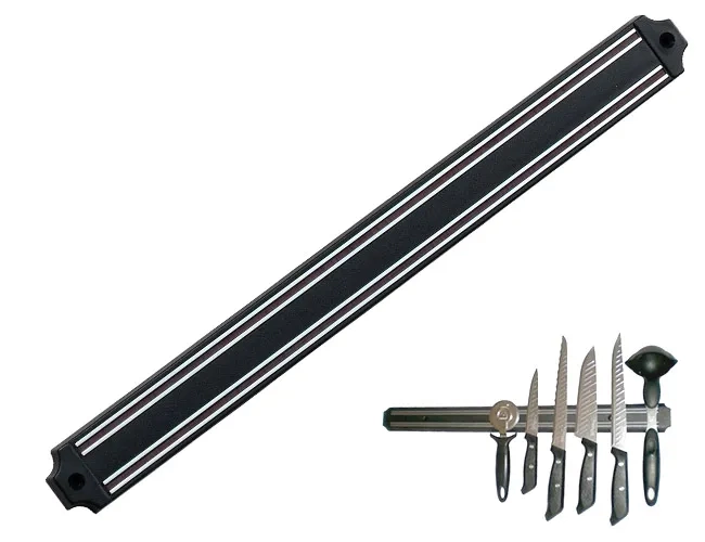 Mıknatıslı Bıçak Tutucu Stand - 49 Cm, Siyah