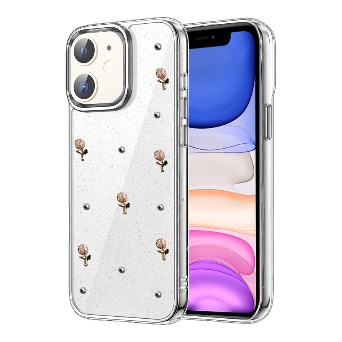 İphone 12 Fiyonk Desenli Kapak - Desen 6