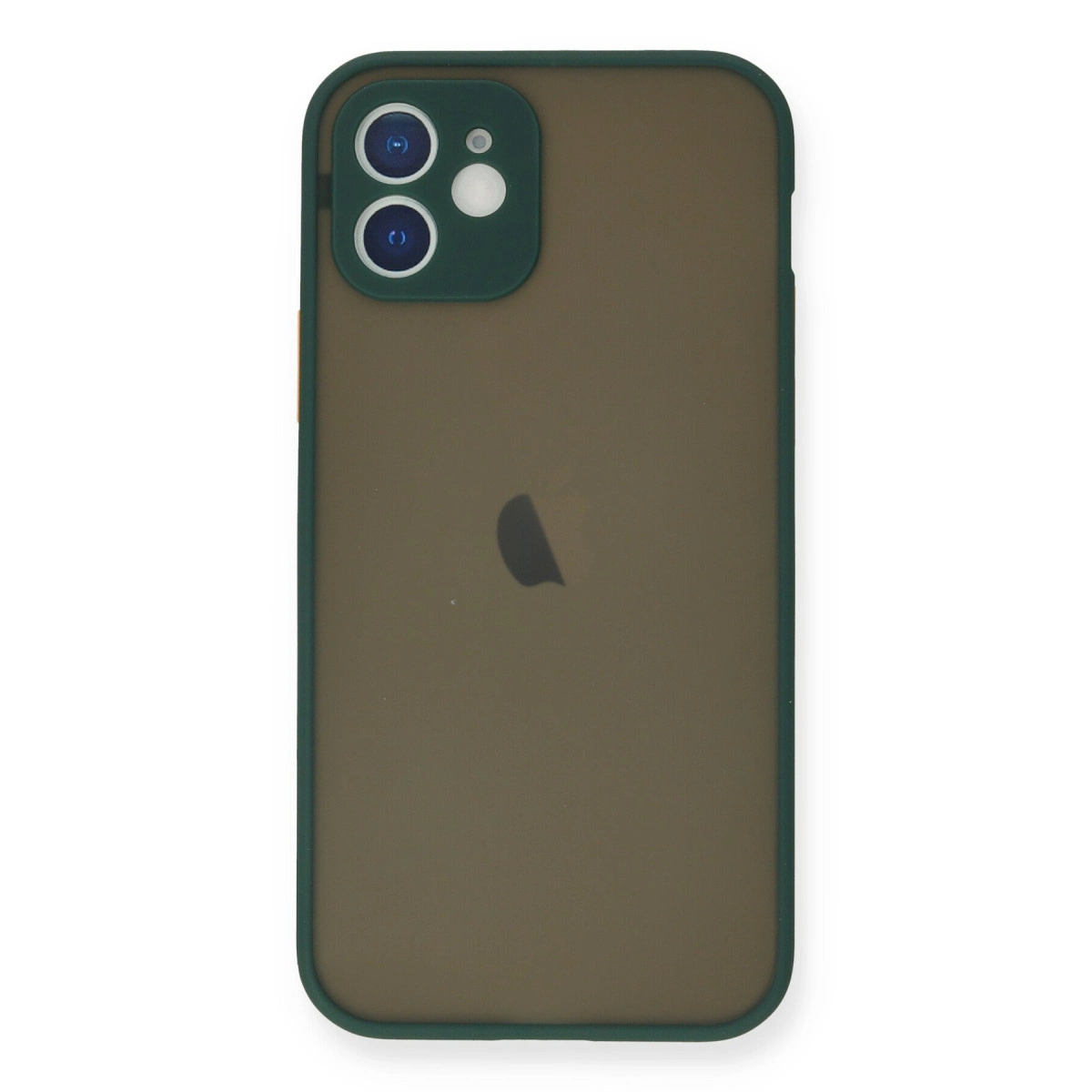 Newface Apple İphone 12 Mini Kılıf Montreal Silikon Kapak - Yeşil