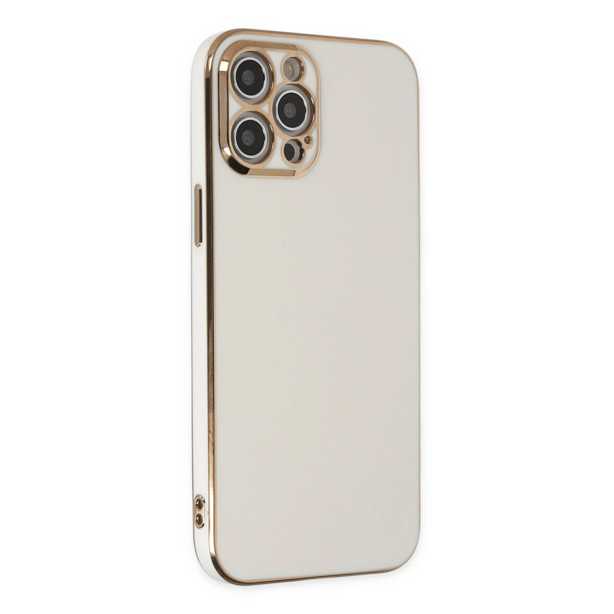 Newface Apple İphone 12 Pro Max Kılıf Volet Silikon - Beyaz