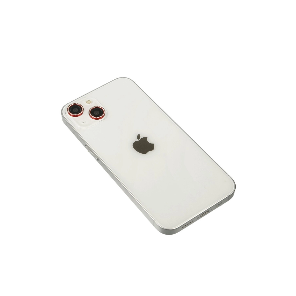 İphone 14 Diamond Kamera Lens - Kırmızı