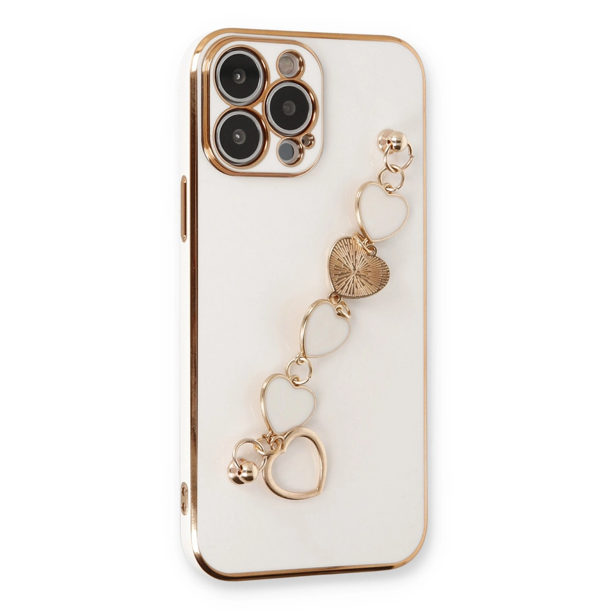 İphone 14 Pro Kılıf Esila Silikon - Beyaz