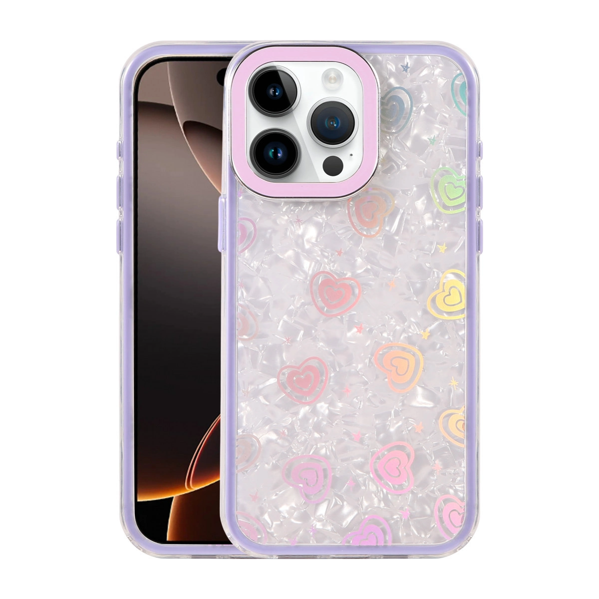 İphone 15 Pro Max Lumi Desenli Kapak - Mor