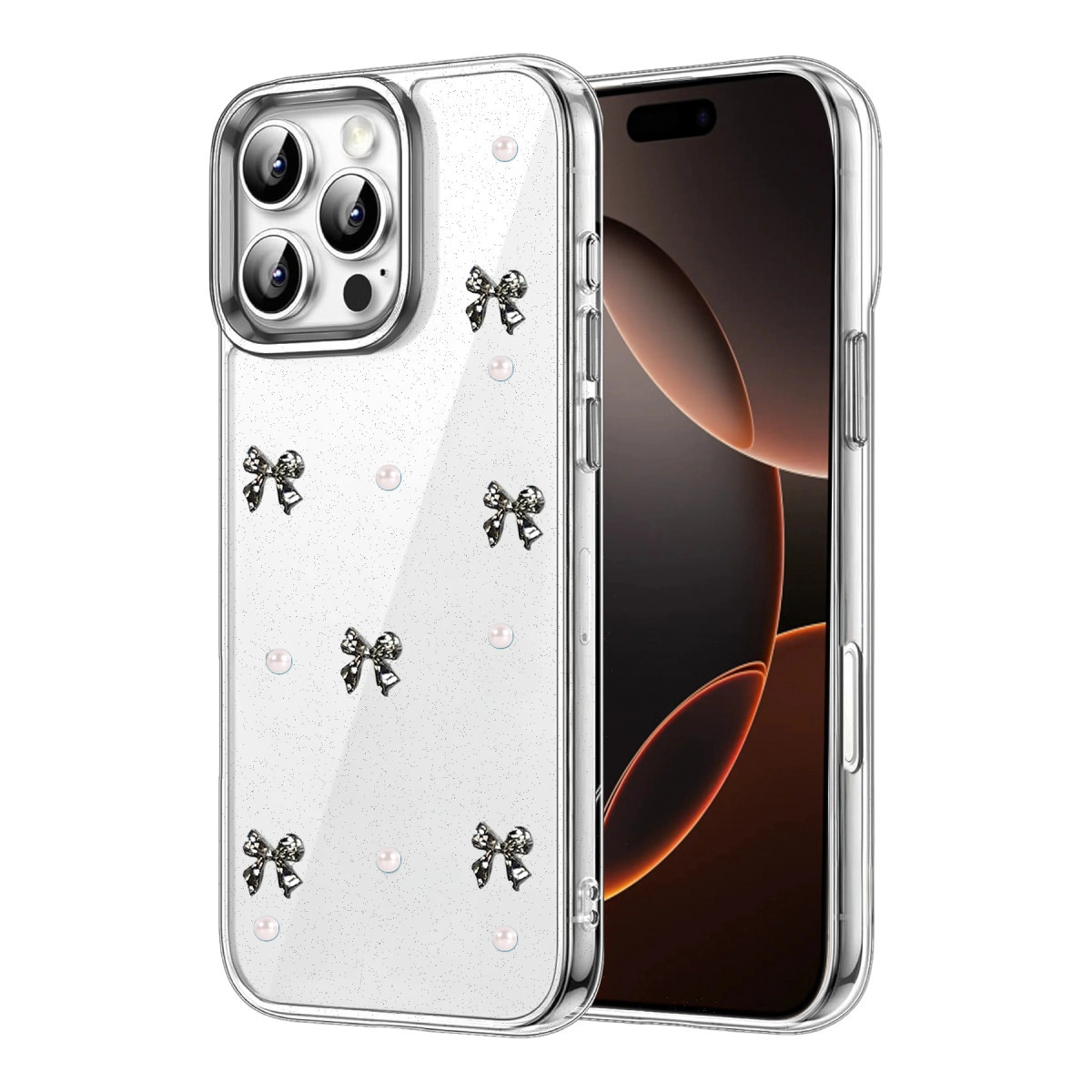 İphone 16 Pro Max Fiyonk Desenli Kapak - Desen 8