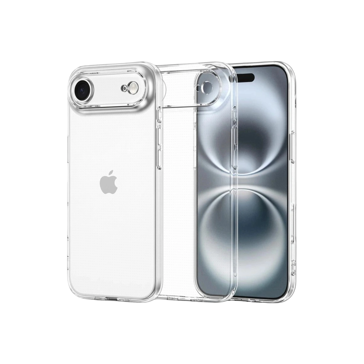 İphone 17 Air Lüx Şeffaf Silikon - Şeffaf