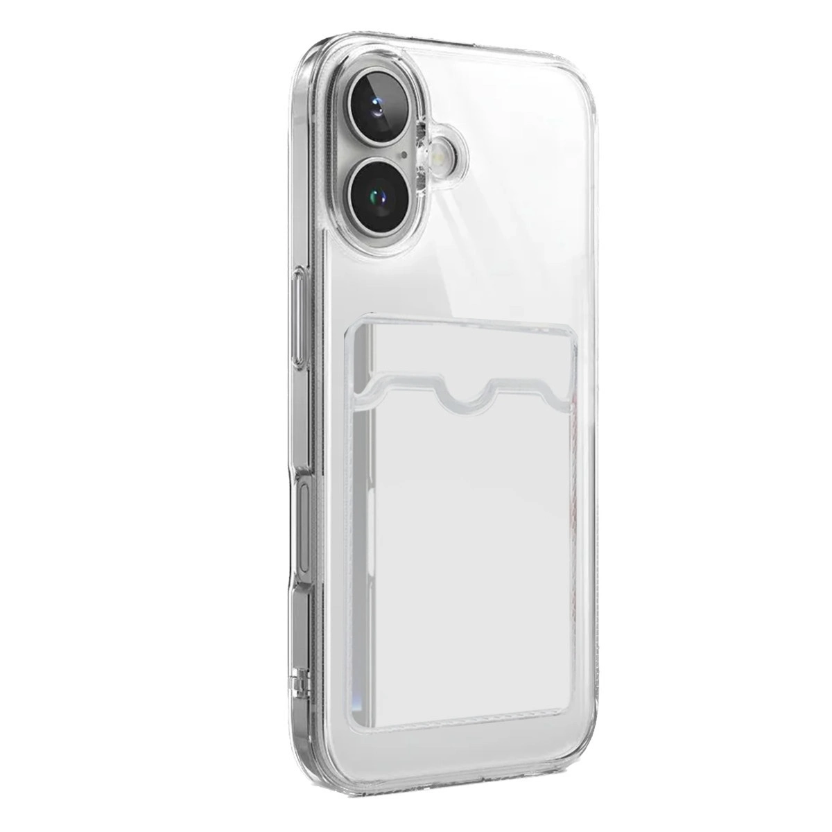 İphone 17 Kart Şeffaf Silikon - Şeffaf