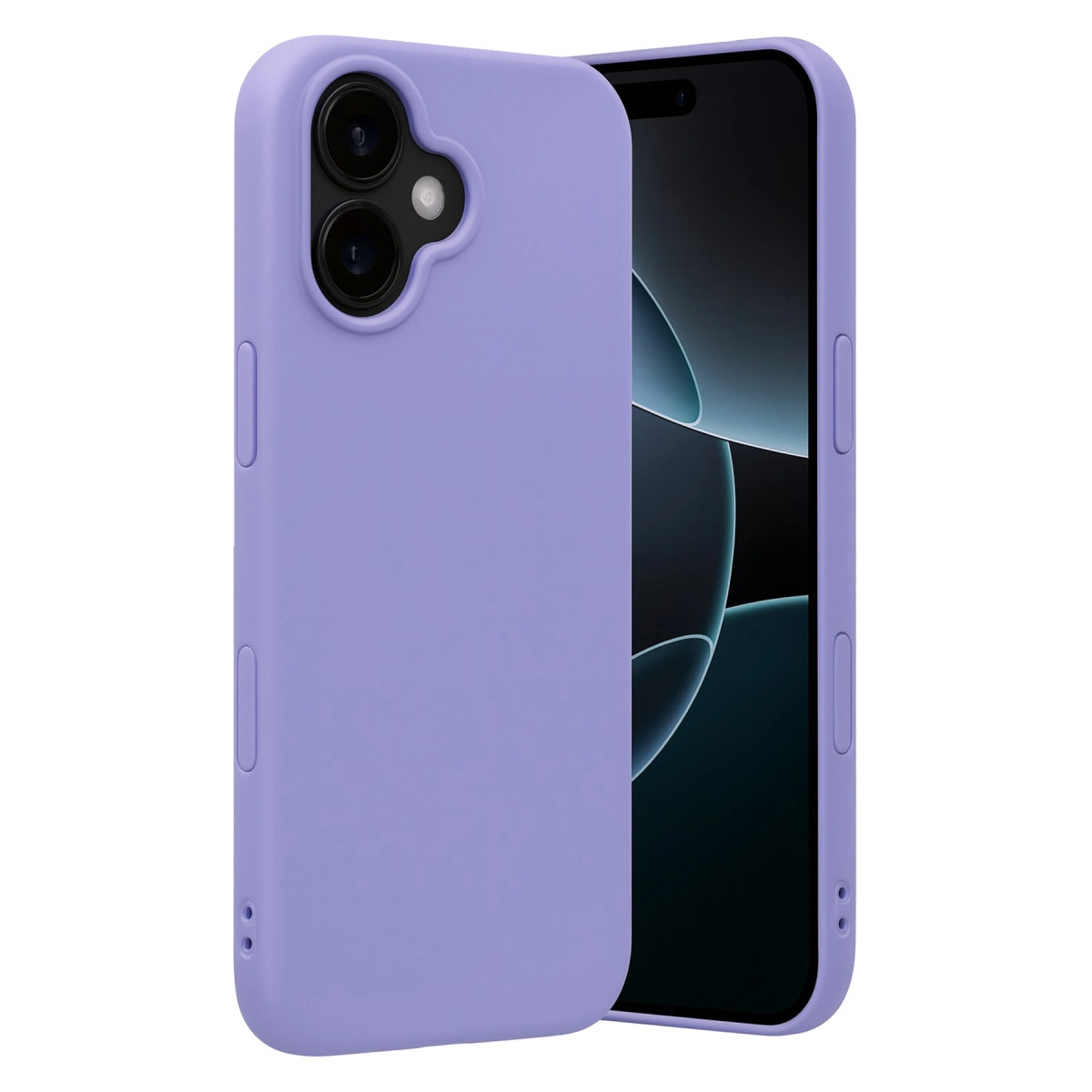 İphone 17 Nano İçi Kadife Silikon - Lila