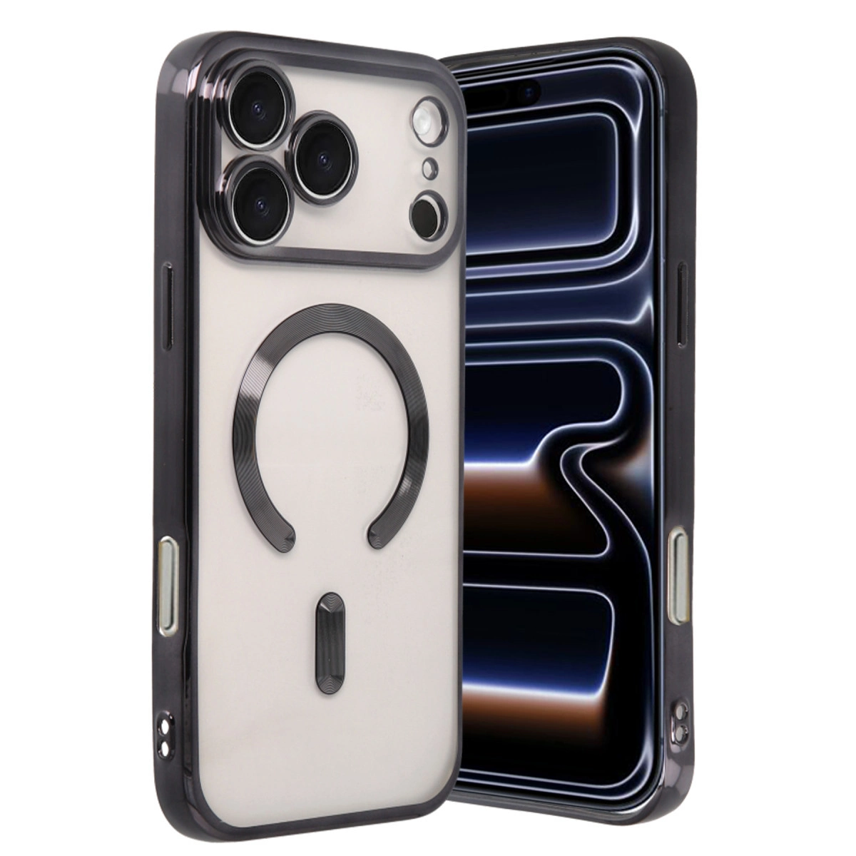 İphone 17 Pro Max Kross Magneticsafe Kapak - Siyah