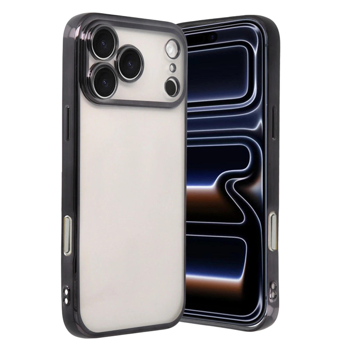 İphone 17 Pro Max Razer Lensli Silikon - Siyah