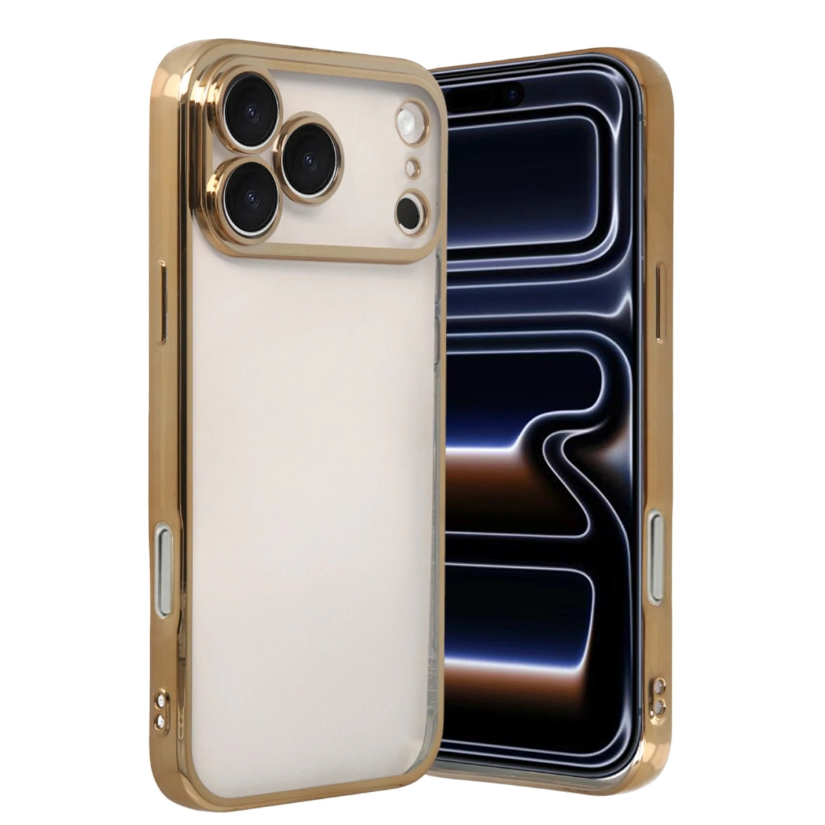 İphone 17 Pro Razer Lensli Silikon - Gold