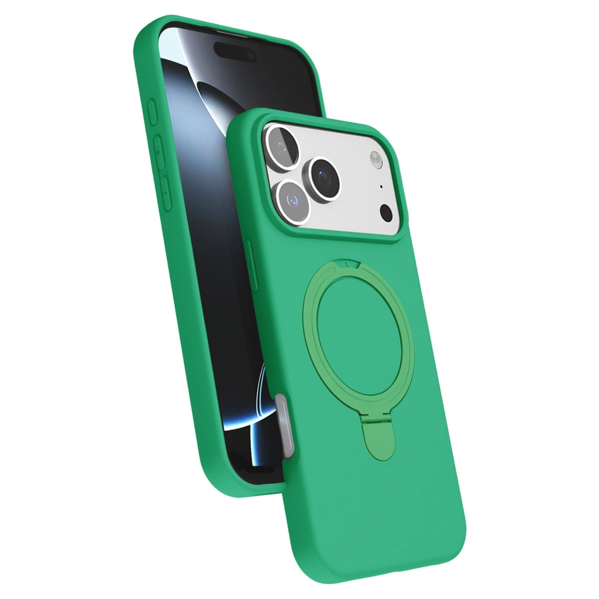 İphone 17 Pro Regal Magsafe Standlı Kapak - Yeşil