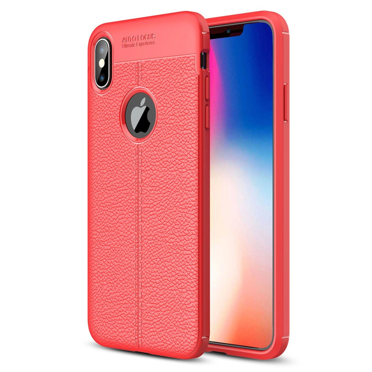 Newface Apple İphone Xs Max Kılıf Auto Focus Kapak - Kırmızı