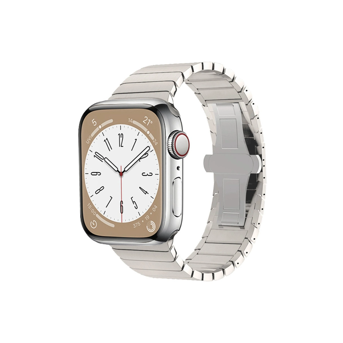 Newface Apple Watch 38mm Kr413 Fine Steel Kordon - Yıldız Işığı