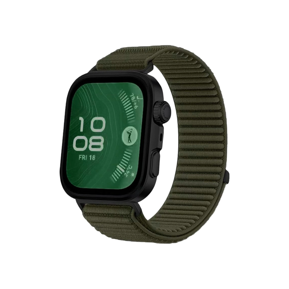 Huawei Fit 4 Braid Kordon - Koyu Yeşil
