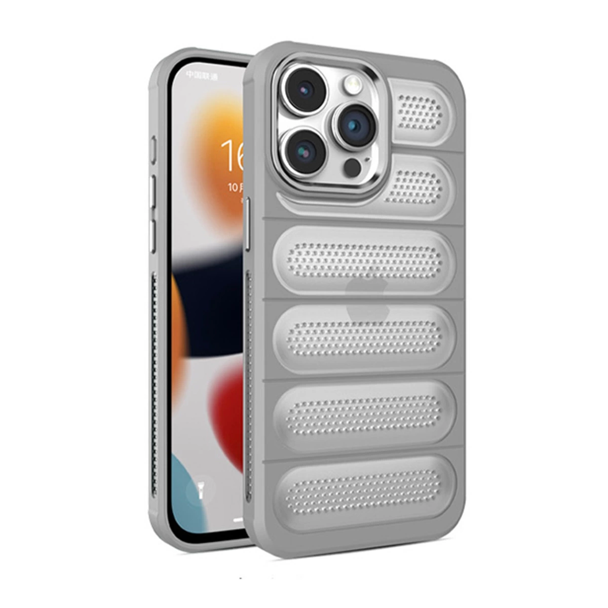İphone 15 Pro Kılıf Airmax Silikon Kapak - Titan Gri