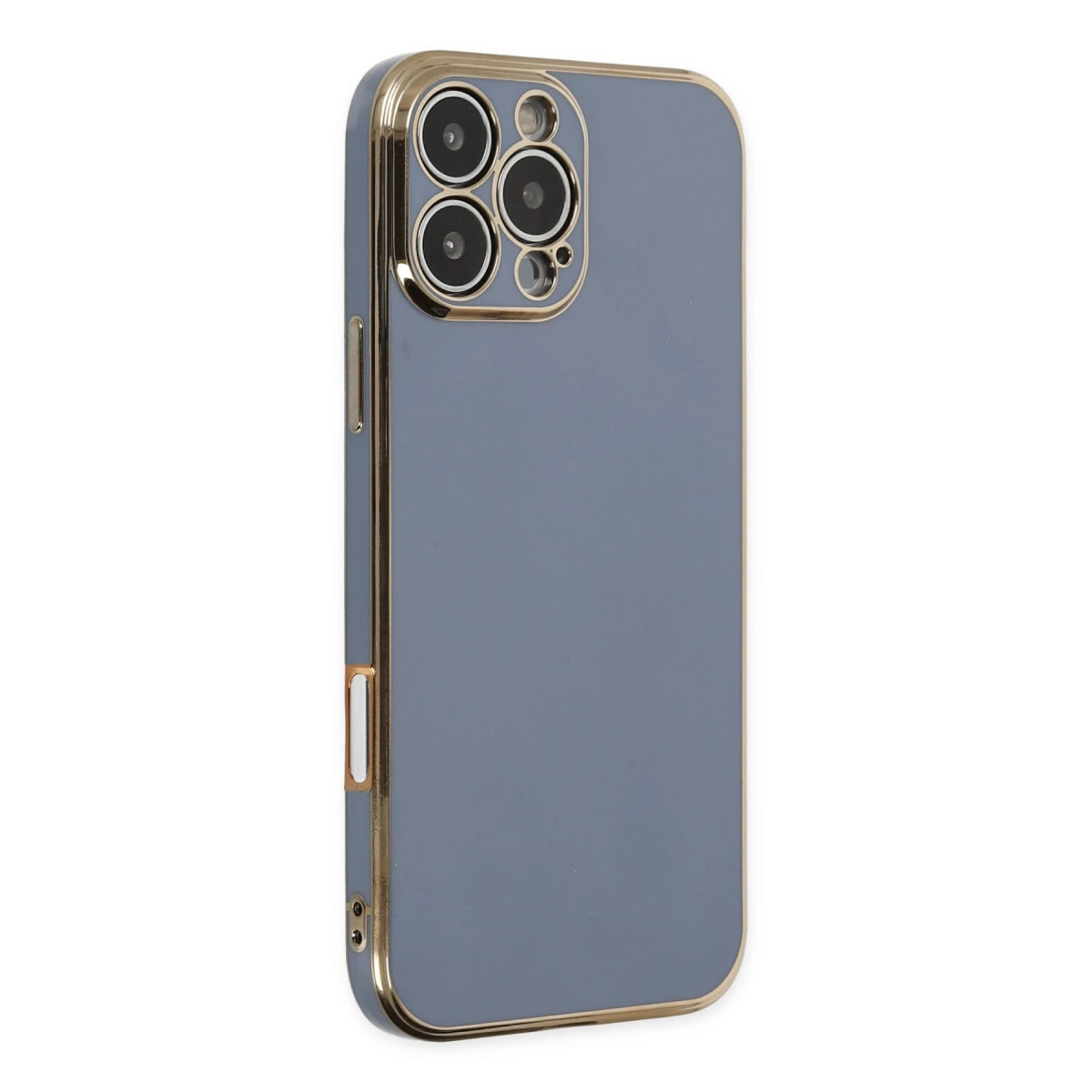 İphone 16 Pro Kılıf Volet Silikon - Mavi