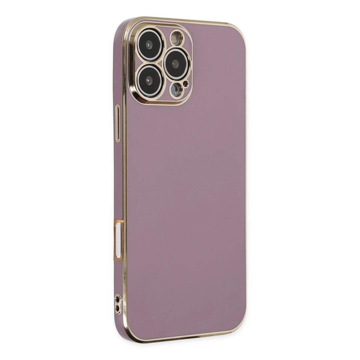İphone 16 Pro Max Kılıf Volet Silikon - Mor