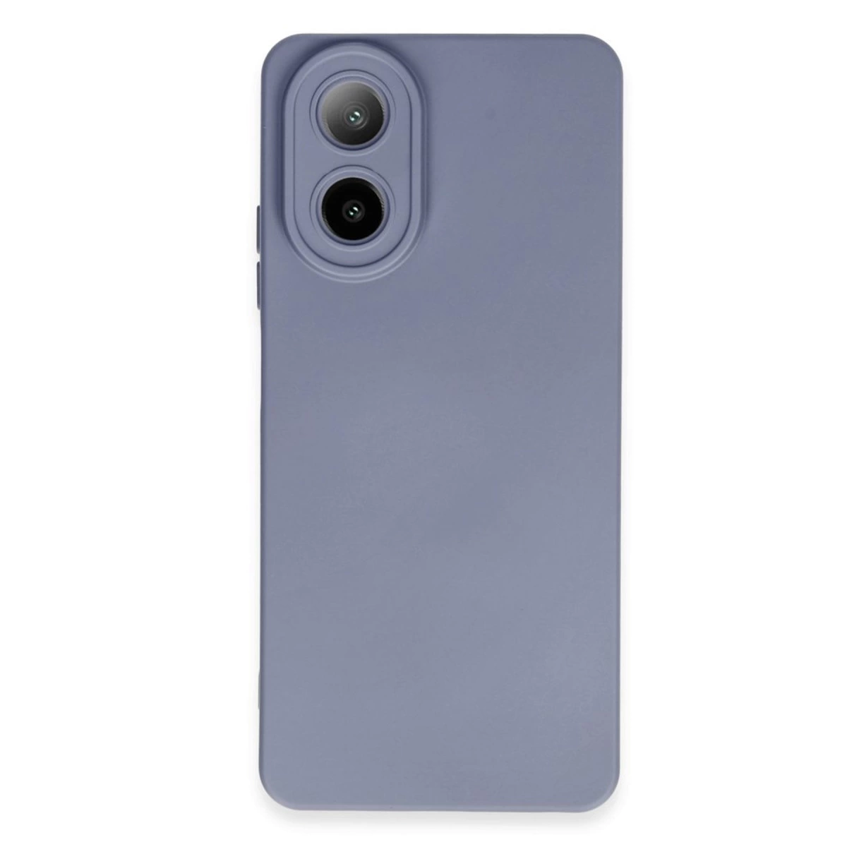 Oppo A38 Kılıf Nano İçi Kadife Silikon - Gri
