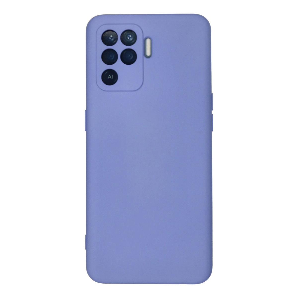 Oppo Reno 5 Lite Kılıf Nano İçi Kadife Silikon - Lila