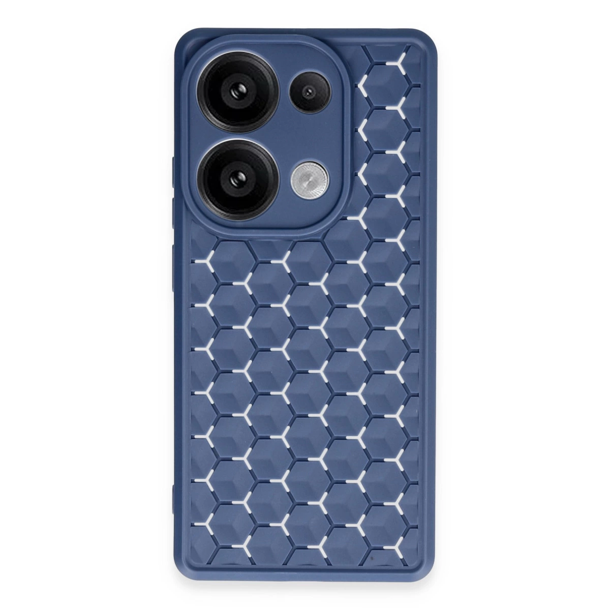 Realme C65 Kılıf Petek Silikon Kapak - Lacivert
