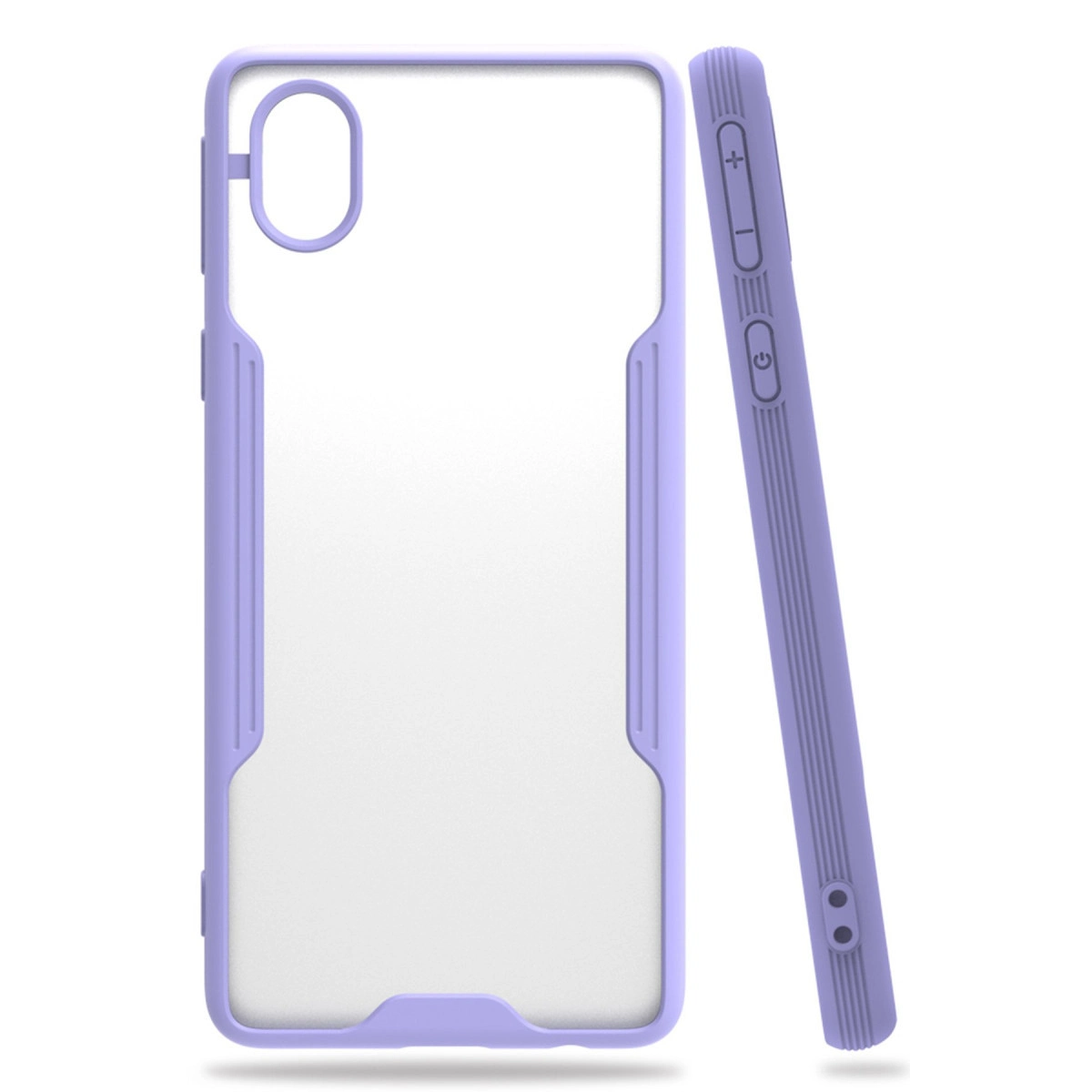 Newface Samsung Galaxy A01 Core Kılıf Platin Silikon - Lila