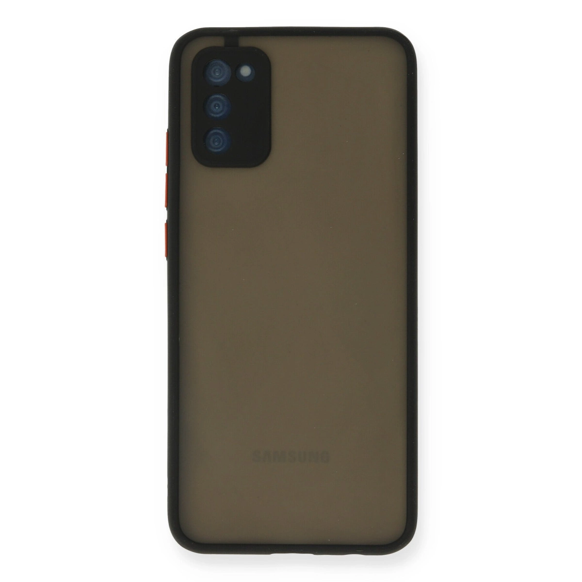 Newface Samsung Galaxy A02s Kılıf Montreal Silikon Kapak - Siyah