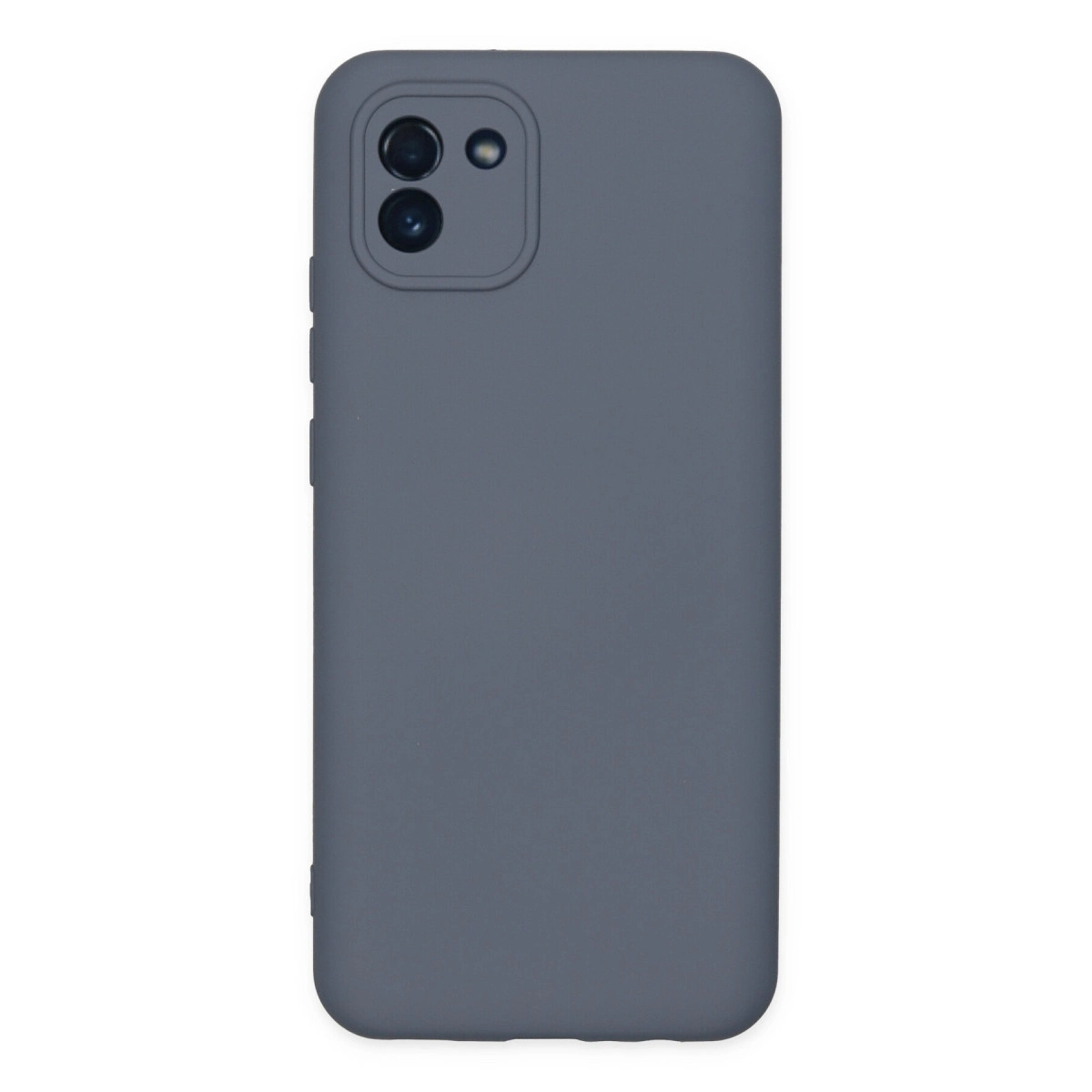 Newface Samsung Galaxy A03 Kılıf Nano İçi Kadife Silikon - Gri